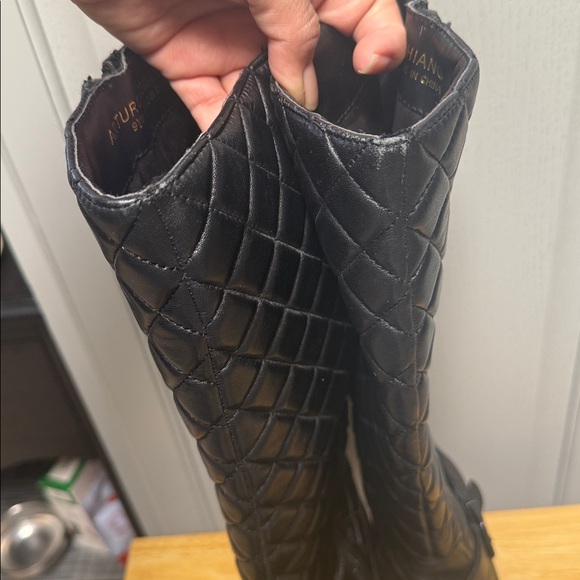 Arturo Chiang Black Quilted Fusco Boots /Size 9.5 - Picture 14 of 17